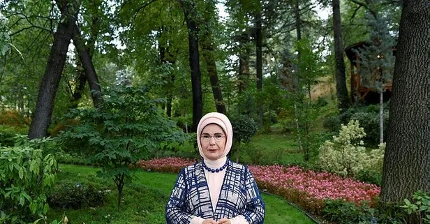 Emine Erdoğan'dan Kiev'deki Lider Eşleri Zirvesi'ne mesaj: Çocuklara bunu borçluyuz