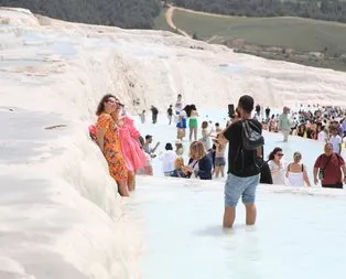 Pamukkale’de bayram bereketi