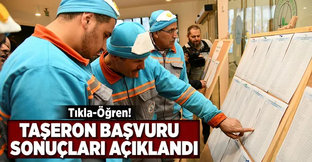 Taşeron başvuru sonuçları açıklandı!