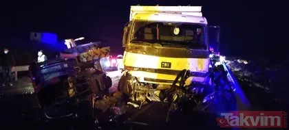 Bir aile yok oldu! Burdur’da kontrolden çıkan kamyon dehşet saçtı: 5 ölü