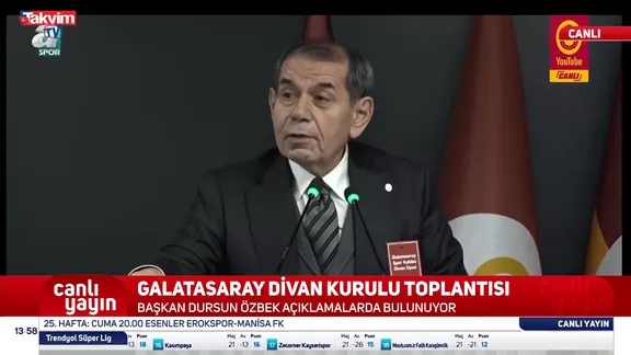 Dursun Özbek'ten şampiyonluk açıklaması