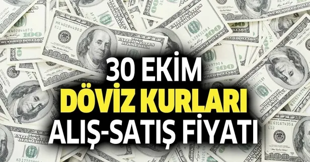 Dolarda son durum: Euro ve dolar ne kadar oldu? 30 Ekim güncel döviz kurları-1