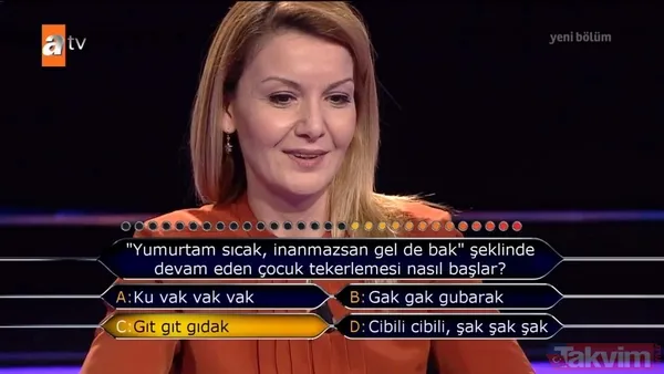Milyoner'e damga vuran soru! Bakın o kelimenin Osmanlı'daki anlamı neymiş: Usul-ı tahaffuzun günümüzdeki karşılığı... - 16