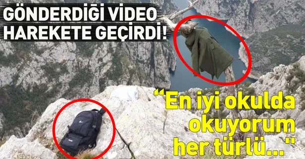 Samsun'da kanyonda kaybolan genci arama çalışması sürüyor