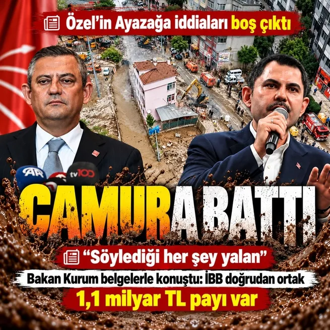 Bakan Kurum belgelerle yanıt verdi: Özgür Özel’in Ayazağa iddialarına Söylediğin her şey yalan çıkışı