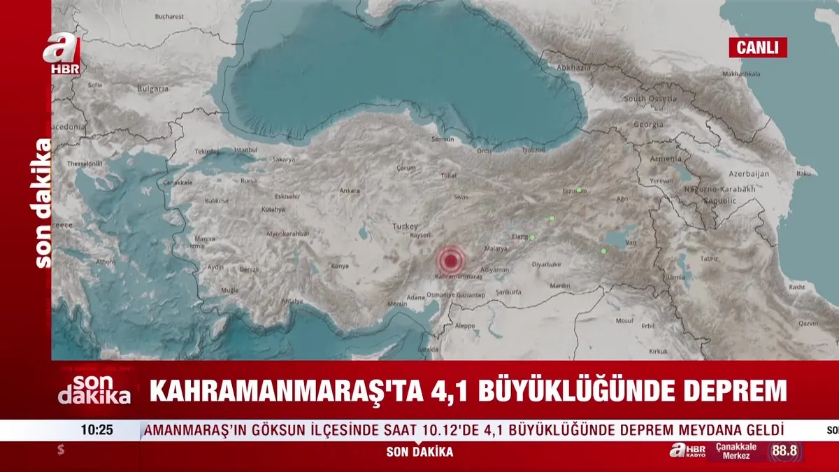Kahramanmaraş'ta korkutan deprem!