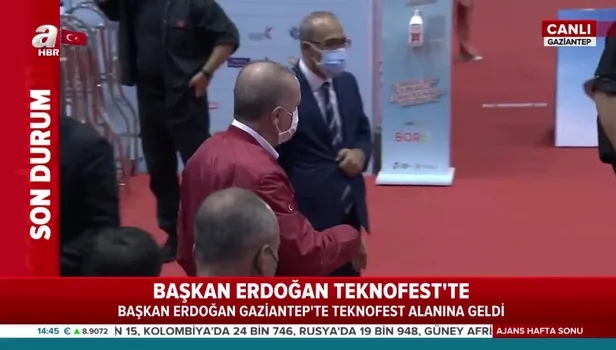Son dakika: Başkan Erdoğan TEKNOFEST alanına geldi