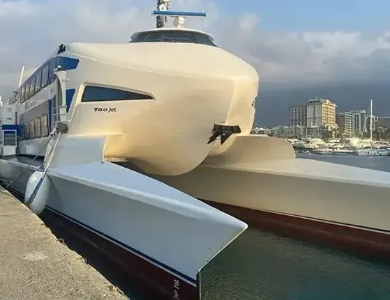 Girne’de batan Filo Jet katamaranı 7 yıl önce karaya oturdu! Yama yapıldığı yerden koptuğu iddia edildi