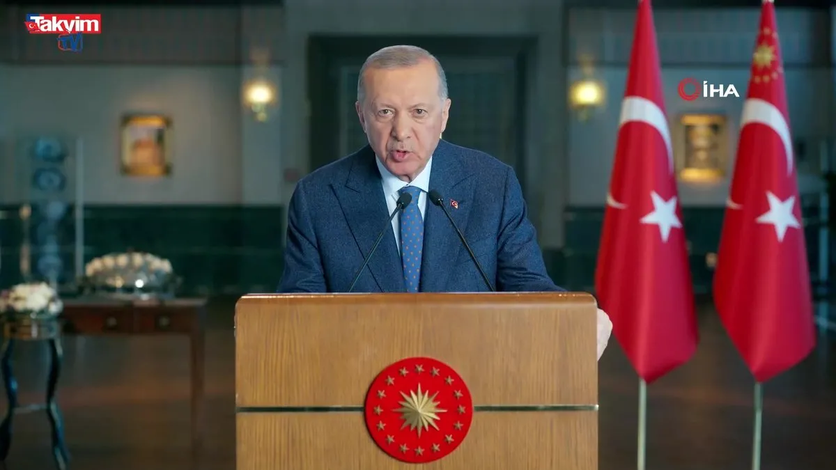 Başkan Erdoğan’dan video mesaj!