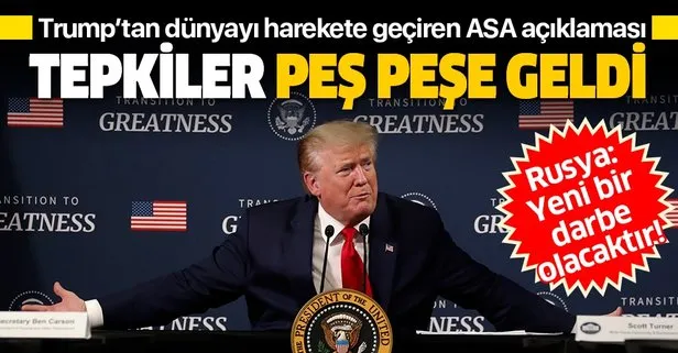 Trump'tan dünyayı harekete geçiren açıklama