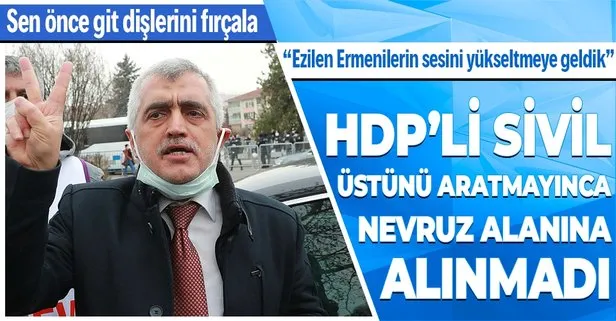 HDP’li sivil Ömer Faruk Gergerlioğlu üstünü aratmadığı için nevruz alanına alınmadı