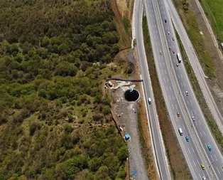İstanbul Havalimanı metro hattı hızla ilerliyor! Havadan böyle görüntülendi