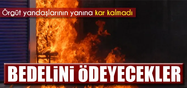 Örgüt yandaşlarının yanına kar kalmadı!