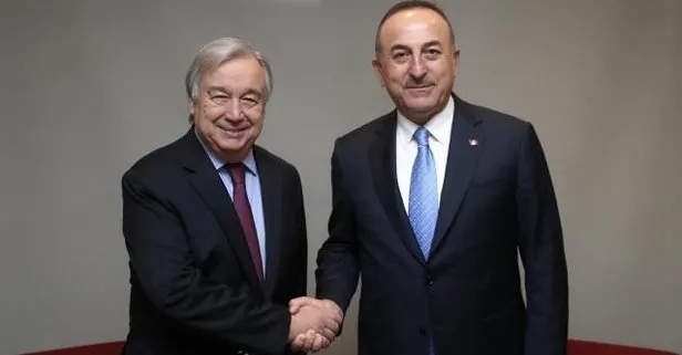 Dışişleri Bakanı Mevlüt Çavuşoğlu, BM Genel Sekreteri Guterres ile görüştü! Ukrayna ve Suriye...