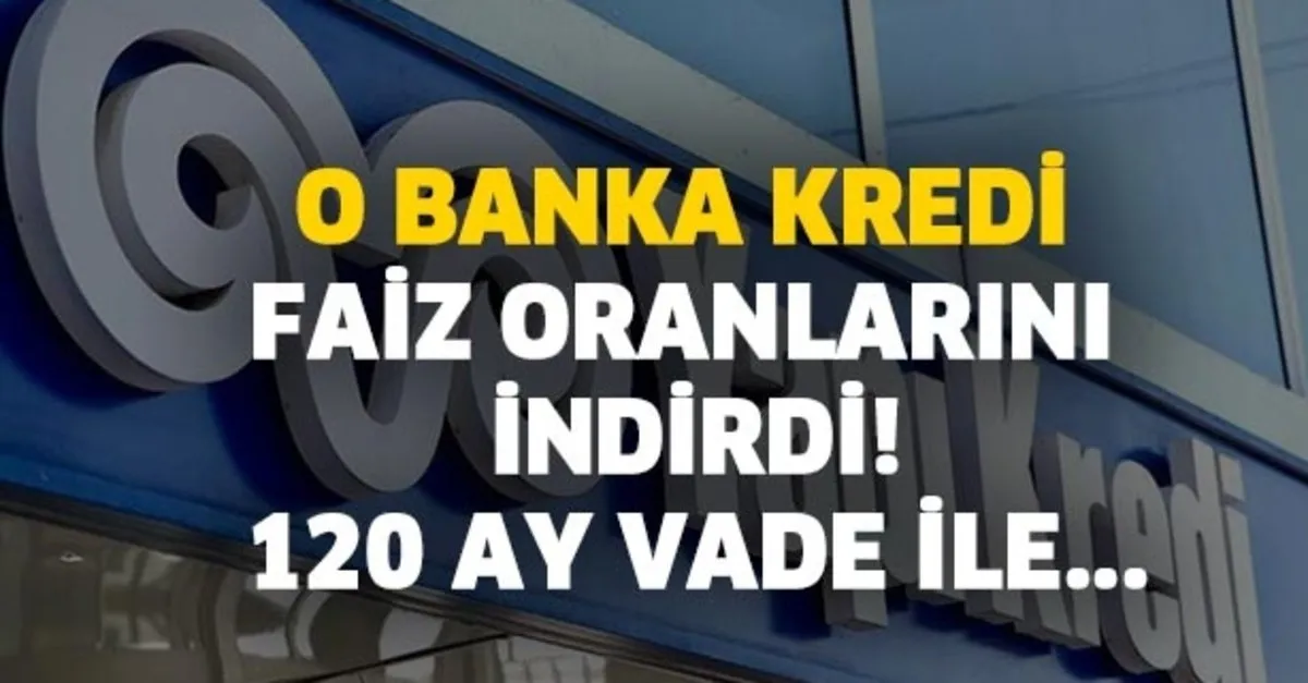 konut kredisi faiz orani son dakika