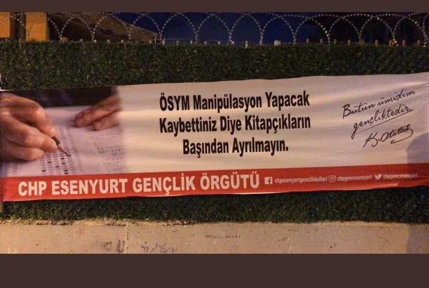 esenyurtta-chpli-genclerden-provakatif-sinav-pankarti-1593286794753.jpeg Esenyurt'ta CHP'li gençlerden provokatif sınav pankartı!-1