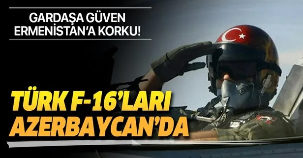 Türkiye ve Azerbaycan’da başlatılan ortak tatbikat için F-16’larımız Azerbaycan’a geldi
