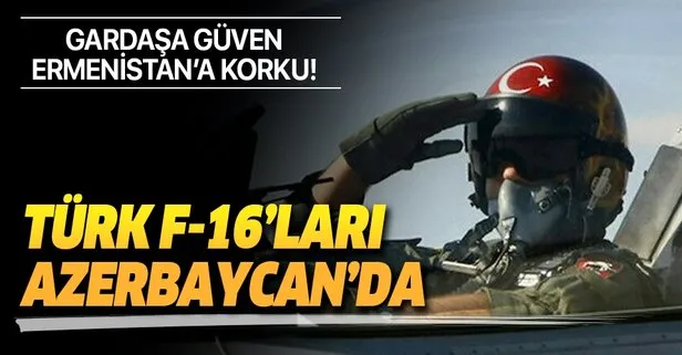 Türkiye ve Azerbaycan'da başlatılan ortak tatbikat için F-16'larımız Azerbaycan'a geldi