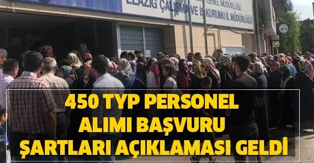 450 TYP personel alımı başvuru şartları açıklaması geldi! İŞKUR TYP Mart ayı başvuru iş ilanları