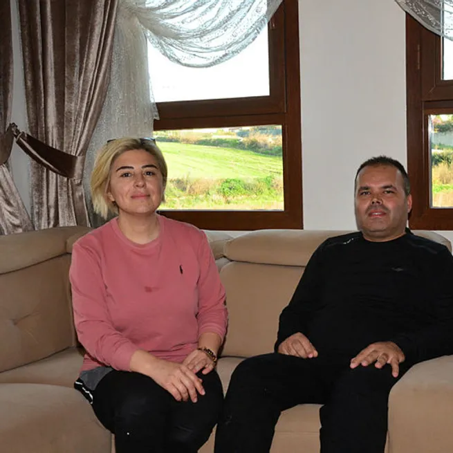 Yangın mağduru Çetin ailesi yeni evlerine kavuştu