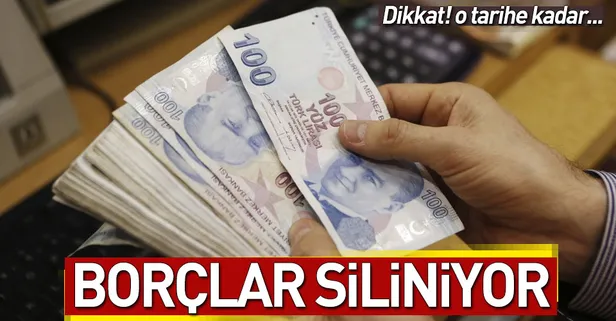 Borç siliniyor