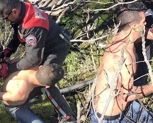 Muğlada iğrenç saldırı! Polis yarı çıplak ormanda yakaladı