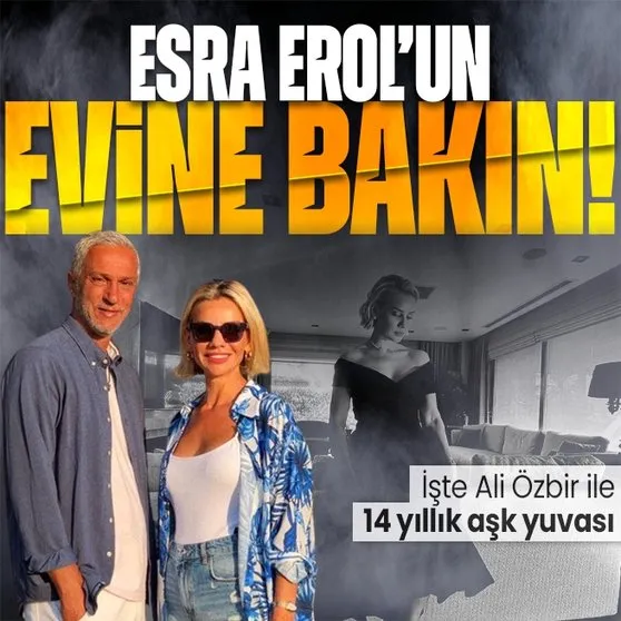 14 yıllık aşk yuvası! Esra Erol’un evine bakın! “Hem şık hem sade” İşte eşi Ali Özbir ve 2 çocuğuyla yaşadığı zevkle döşenmiş evi...