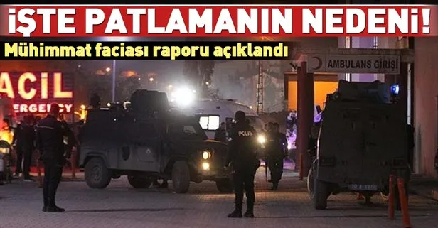 Mühimmat faciası raporu açıklandı