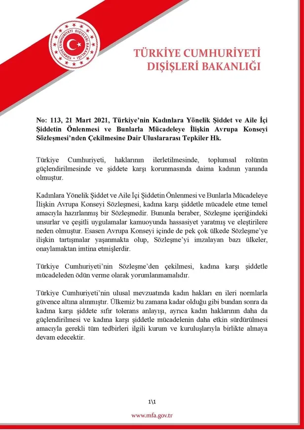 son-dakika-disisleri-bakanligindan-istanbul-sozlesmesi-aciklamasi-1616359475749.jpeg Son dakika: Dışişleri Bakanlığı'ndan İstanbul Sözleşmesi açıklaması!-2
