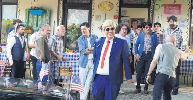 Düğün Evi filminde Burak Satıbol Trump rolünde