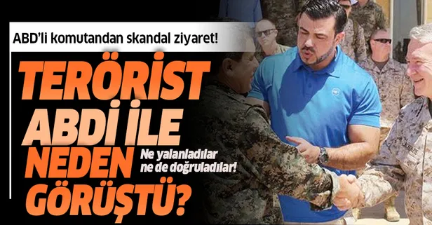 Son dakika: ABD'li komutan terörist Mazlum Abdi ile görüştü