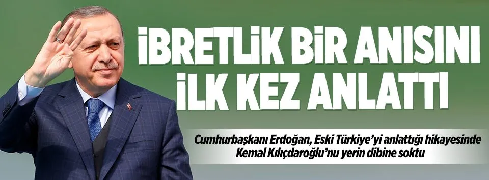 Cumhurbaşkanı Erdoğan canlı yayında ibretlik bir anısını paylaştı!