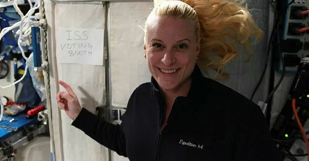 ABD'li astronot başkanlık seçimleri için uzaydan oy kullandı