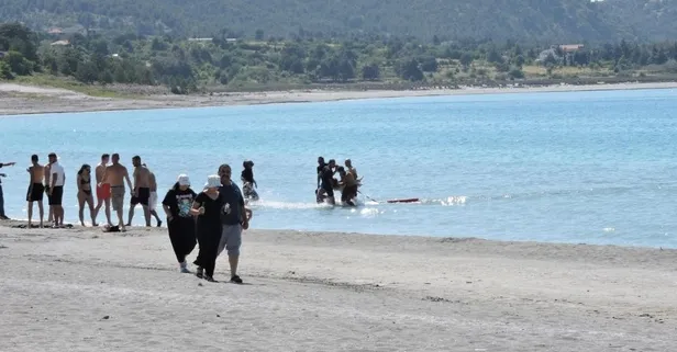 Salda Gölü'nde acı olay | 17 yaşındaki genç kız ölümden döndü!