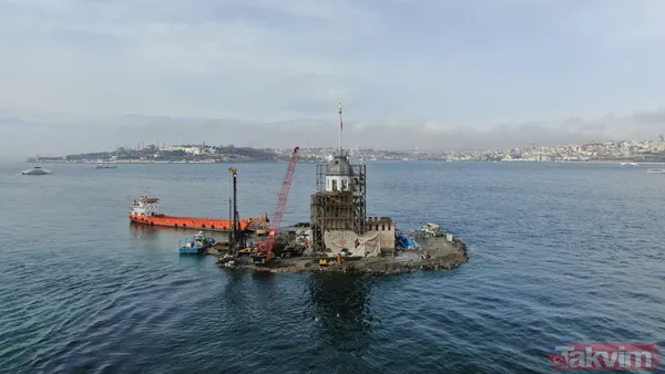 Lego değil gerçek! Kız Kulesi'nde kubbe ortaya çıktı - 11