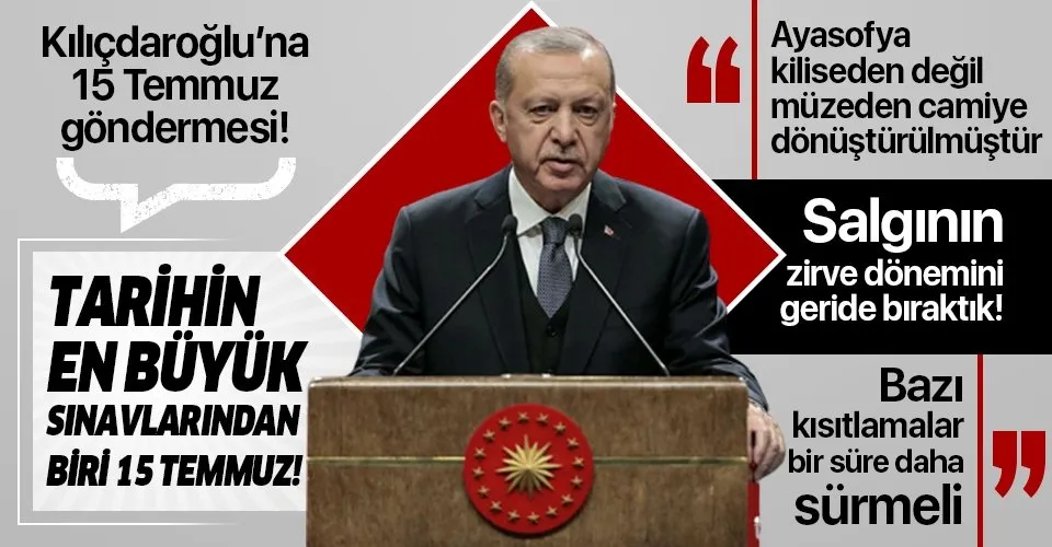 Son dakika: Başkan Recep Tayyip Erdoğan'dan önemli açıklamalar!