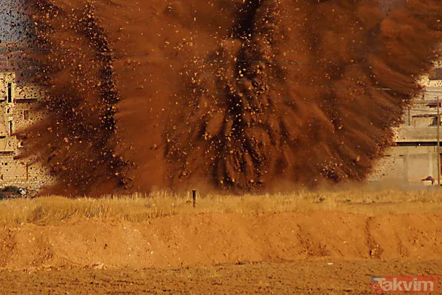 Rasulayn'da teröristlerin tuzakladığı 250 kilo patlayıcı böyle imha edildi