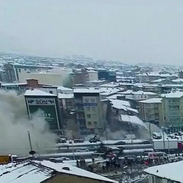 Felaket havadan görüntülendi