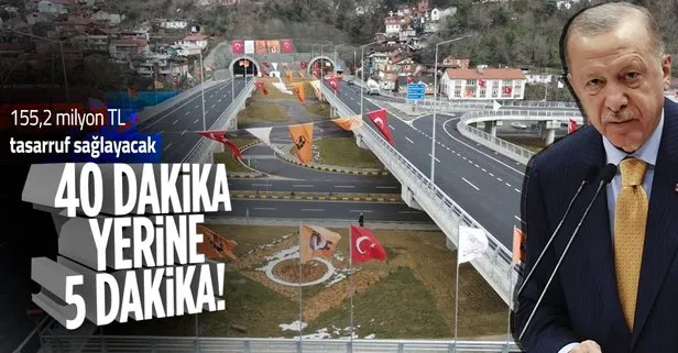Zonguldak-Kilimli arasındaki seyahat süresi 40 dakikadan 5 dakikaya indi! Yıllık toplam 155,2 milyon TL tasarruf elde edilecek