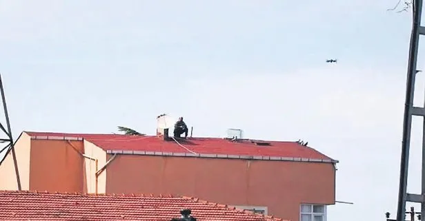Sokağa çıkma yasağını çatıya çıktı, polis drone ile baskın yaptı