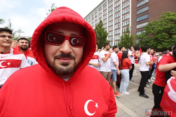 Türkiye-Portekiz maçı öncesi Türk taraftarlar Dortmund'u adeta kırmızı beyaza boyadı | Filistin yine unutulmadı - 26