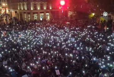Fransa’da Filistin’e destek gösterisi!
