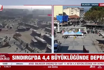 Sındırgı'da 4.4 büyüklüğünde deprem