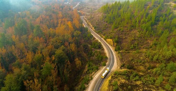 Eğirdir’de kış mevsiminde sonbahar renkleri büyüledi