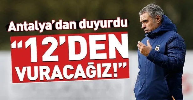 Ersun Yanal: Transferde 12’den vuracağız