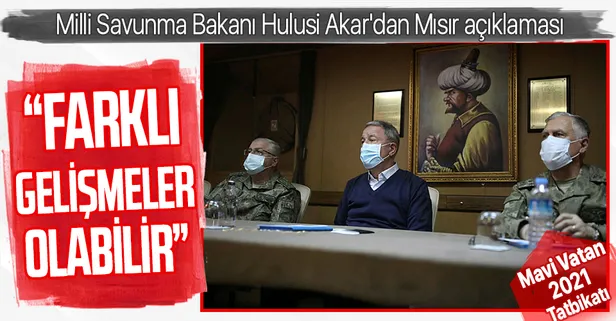 Son dakika! Milli Savunma Bakanı Hulusi Akar'dan Mısır açıklaması