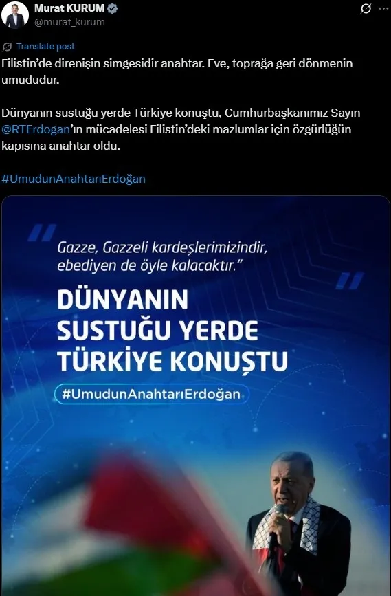 Bakanlardan paylaşım (Sosyal Medya)