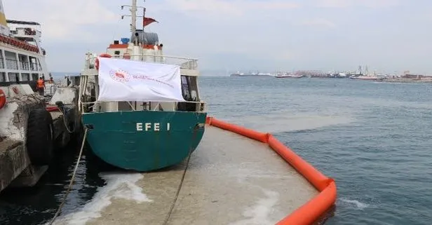 Marmara’da müsilaj ile mücadele: Yalova’da 1622 metreküp deniz salyası toplandı