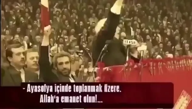İşte sosyal medyada gündem olan Necmettin Erbakan'ın 'Ayasofya'lı veda videosu