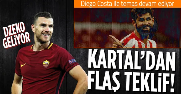 Beşiktaş, Boşnak yıldız Dzeko ile resmen masaya oturdu: İşte Kartal'ın Dzeko teklifi